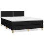 Cama box spring con colchón tela negro 140x200 cm de , Camas y somieres - Ref: Foro24-3140539, Precio: 444,66 €, Descuento: %