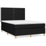 Box spring bed with black fabric mattress 140x200 cm by , Beds and slatted bases - Ref: Foro24-3142259, Price: 513,62 €, Disc...