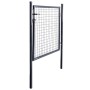 Puerta de malla de jardín acero galvanizado gris 85,5x100 cm de vidaXL, Puertas de jardín - Ref: Foro24-143369, Precio: 140,9...