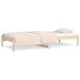 Sofá cama madera maciza de pino 80x200 cm de , Camas y somieres - Ref: Foro24-820417, Precio: 48,74 €, Descuento: %