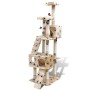 Cat scratching post with 2 beige houses with paw prints 170 cm by , Cat furniture - Ref: Foro24-170097, Price: 134,99 €, Disc...