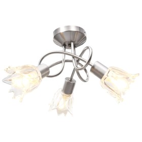 Ceiling lamp with tulip glass shades, 3 E14 bulbs. by , ceiling lights - Ref: Foro24-289227, Price: 35,15 €, Discount: %