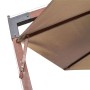 Hanging umbrella with gray taupe fir wood pole 3.5x2.9 m by , Umbrellas - Ref: Foro24-313769, Price: 159,32 €, Discount: %