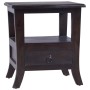 Solid light black mahogany wood bedside table 40x40x45 cm by , Nightstands - Ref: Foro24-337863, Price: 93,32 €, Discount: %