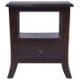 Solid light black mahogany wood bedside table 40x40x45 cm by , Nightstands - Ref: Foro24-337863, Price: 93,32 €, Discount: %