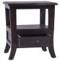 Solid light black mahogany wood bedside table 40x40x45 cm by , Nightstands - Ref: Foro24-337863, Price: 93,32 €, Discount: %