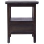 Solid light black mahogany wood bedside table 40x40x45 cm by , Nightstands - Ref: Foro24-337863, Price: 93,32 €, Discount: %