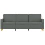 Sofá de 3 plazas de tela gris oscuro 180 cm de , Sofás - Ref: Foro24-359487, Precio: 283,35 €, Descuento: %