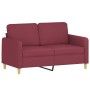 Set Sofas mit Kissen 4 Stück roter roter Stoff von , Sofas - Ref: Foro24-3202084, Preis: 727,99 €, Rabatt: %