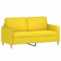 Sofa set with cushions 3 pieces light yellow fabric by , Sofas - Ref: Foro24-3202099, Price: 506,65 €, Discount: %