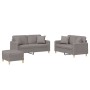 Set Sofas mit Kissen 3 Stück taupegrauer Stoff von , Sofas - Ref: Foro24-3202117, Preis: 528,64 €, Rabatt: %