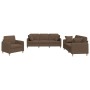 Set Sofas mit Kissen 3 Stück brauner Stoff von , Sofas - Ref: Foro24-3202073, Preis: 678,24 €, Rabatt: %