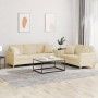 Sofagarnitur mit Kissen, 2-teilig, cremefarbener Stoff von , Sofas - Ref: Foro24-3202136, Preis: 514,77 €, Rabatt: %