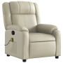 Cream synthetic leather recliner by , Armchairs - Ref: Foro24-373523, Price: 233,36 €, Discount: %