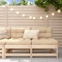 Garden center sofas, 2 units, solid pine wood by , Modular outdoor sofas - Ref: Foro24-825513, Price: 74,57 €, Discount: %