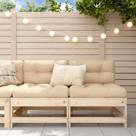 Garden center sofas, 2 units, solid pine wood by , Modular outdoor sofas - Ref: Foro24-825513, Price: 103,99 €, Discount: %