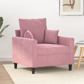 Sillón de terciopelo rosa 60 cm de , Sofás - Ref: Foro24-359286, Precio: 162,99 €, Descuento: %