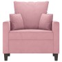 Pink velvet armchair 60 cm by , Sofas - Ref: Foro24-359286, Price: 163,34 €, Discount: %