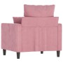 Pink velvet armchair 60 cm by , Sofas - Ref: Foro24-359286, Price: 163,34 €, Discount: %