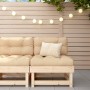 Central garden sofa made of solid pine wood by , Modular outdoor sofas - Ref: Foro24-825373, Price: 56,92 €, Discount: %