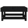 Solid black pine garden stool by , Modular outdoor sofas - Ref: Foro24-825384, Price: 58,73 €, Discount: %