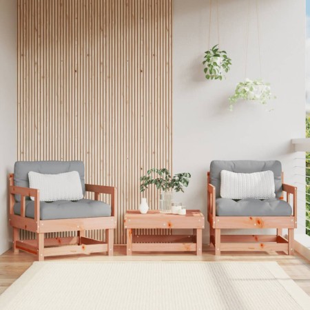 Sillones de jardín 2 unidades madera maciza Douglas de , Sofás modulares de exterior - Ref: Foro24-825392, Precio: 95,15 €, D...