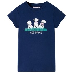 Camiseta infantil azul marino 92 de , Camisetas para niños - Ref: Foro24-11099, Precio: 9,99 €, Descuento: %