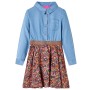 Vestido infantil de manga larga azul marino y vaquero 116 de , Vestidos de niños - Ref: Foro24-14121, Precio: 19,94 €, Descue...