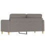 Two-seater gray taupe fabric sofa, 140 cm by , Sofas - Ref: Foro24-359485, Price: 231,99 €, Discount: %