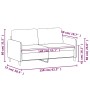 Two-seater gray taupe fabric sofa, 140 cm by , Sofas - Ref: Foro24-359485, Price: 231,99 €, Discount: %