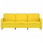 3-seater light yellow fabric sofa, 180 cm by , Sofas - Ref: Foro24-359491, Price: 266,83 €, Discount: %