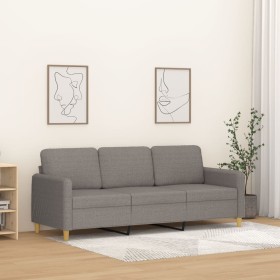 3-seater taupe gray fabric sofa, 180 cm by , Sofas - Ref: Foro24-359493, Price: 283,99 €, Discount: %