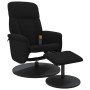 Black velvet massage recliner chair with footrest by , Armchairs - Ref: Foro24-356702, Price: 162,99 €, Discount: %