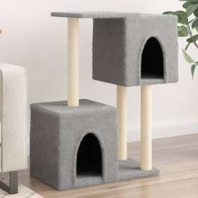 Cat scratcher with light gray sisal posts 86 cm by , Cat furniture - Ref: Foro24-172101, Price: 37,99 €, Discount: %