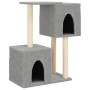 Rascador para gatos con postes de sisal gris claro 86 cm de , Mobiliario para gatos - Ref: Foro24-172101, Precio: 38,01 €, De...