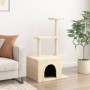 Cat scratcher with cream-colored sisal posts 110 cm by , Cat furniture - Ref: Foro24-172103, Price: 37,85 €, Discount: %