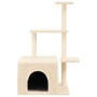 Cat scratcher with cream-colored sisal posts 110 cm by , Cat furniture - Ref: Foro24-172103, Price: 37,85 €, Discount: %