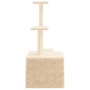 Rascador para gatos con postes de sisal color crema 110 cm de , Mobiliario para gatos - Ref: Foro24-172103, Precio: 37,91 €, ...