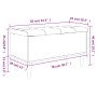 Engineered wood storage bench in white, 82x42x46 cm by , Benches for halls and storage - Ref: Foro24-835075, Price: 84,86 €, ...