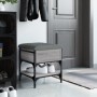 Engineered wood gray Sonoma shoe bench 42x42x45 cm by , Benches for halls and storage - Ref: Foro24-835185, Price: 61,52 €, D...