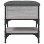 Engineered wood gray Sonoma shoe bench 42x42x45 cm by , Benches for halls and storage - Ref: Foro24-835185, Price: 61,52 €, D...