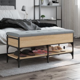 Sonoma Schuhbank aus Eichenholz 102x42x45 cm von , Bänke für Hallen und Lager - Ref: Foro24-835198, Preis: 86,91 €, Rabatt: %