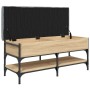 Banco zapatero madera de ingeniería roble Sonoma 102x42x45 cm de , Bancos para recibidores y almacenamiento - Ref: Foro24-835...