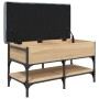 Banco zapatero madera de ingeniería roble Sonoma 82x42x45 cm de , Bancos para recibidores y almacenamiento - Ref: Foro24-8351...