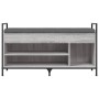 Engineered wood gray Sonoma shoe bench 105.5x32x57.5cm by , Benches for halls and storage - Ref: Foro24-835215, Price: 88,90 ...