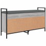 Banco zapatero madera de ingeniería gris Sonoma 105,5x32x57,5cm de , Bancos para recibidores y almacenamiento - Ref: Foro24-8...