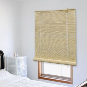 Natural color bamboo roller blind 150x160 cm by vidaXL, Blinds and blinds - Ref: Foro24-245816, Price: 33,58 €, Discount: %