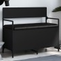 Engineered wood storage bench in black, 85.5x42x73.5 cm by , Benches for halls and storage - Ref: Foro24-835234, Price: 108,3...