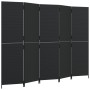 5-Panel-Bildschirm aus synthetischem Rattan schwarz von , Raumteiler - Ref: Foro24-365348, Preis: 214,25 €, Rabatt: %