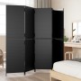 5-panel black synthetic rattan room divider by , Room dividers - Ref: Foro24-365348, Price: 214,04 €, Discount: %